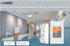 LCD panel&Wireless module Ceiling fan control Kit