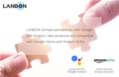 Products are compatible with Google Home and Amazon Echo.