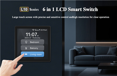 L10 6 in 1 LCD Smart Switch